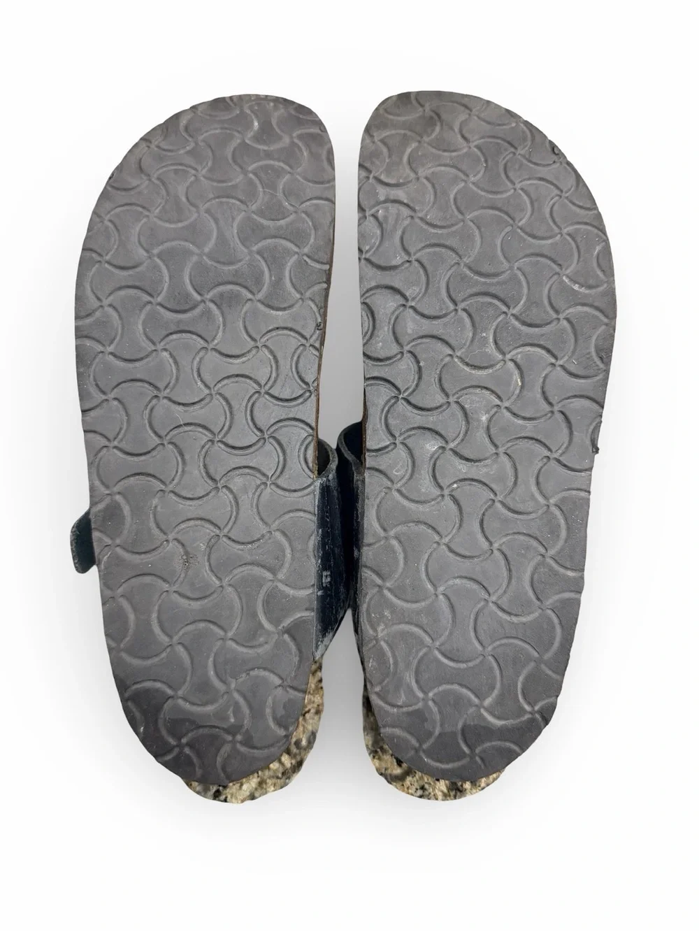 Birkenstock Gizeh Black Leather Thong Sandal Size 39